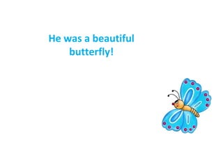 He was a beautiful
    butterfly!
 