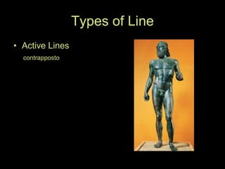 Types of Line Active Lines contrapposto 