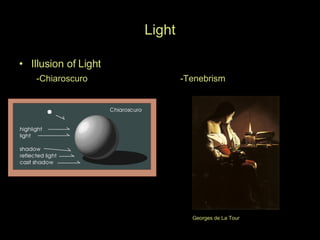 Light Illusion of Light -Chiaroscuro -Tenebrism Georges de La Tour 