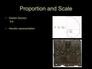Proportion and Scale Golden Section 5:8 Hieratic representation 