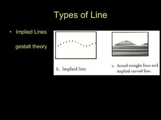 Types of Line Implied Lines gestalt theory 