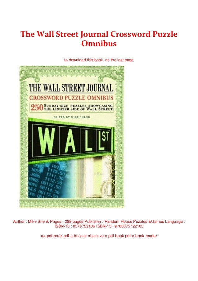 The Wall Street Journal Crossword Puzzle Omnibus