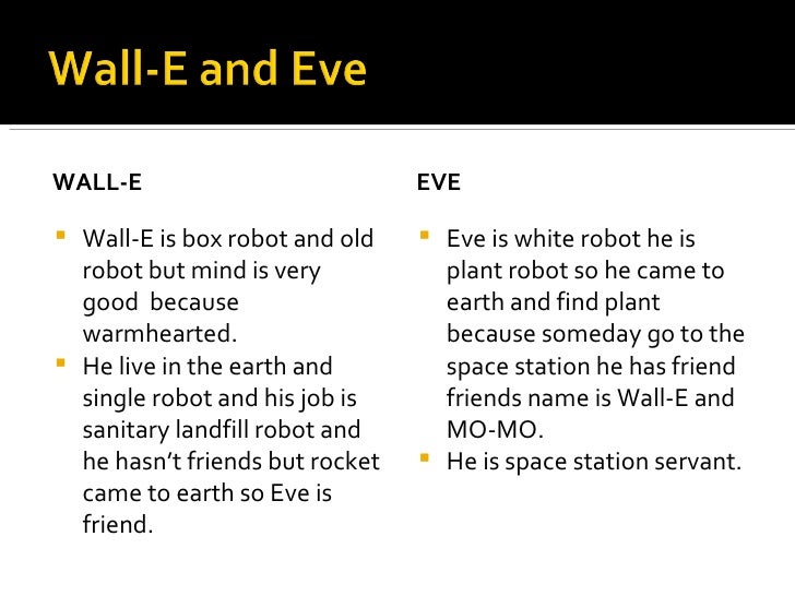 The Wall E Story