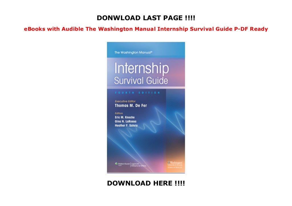 EBooks With Audible The Washington Manual Internship Survival Guide P ebooks-with-audible-the-washington-manual-internship-survival-guide-p