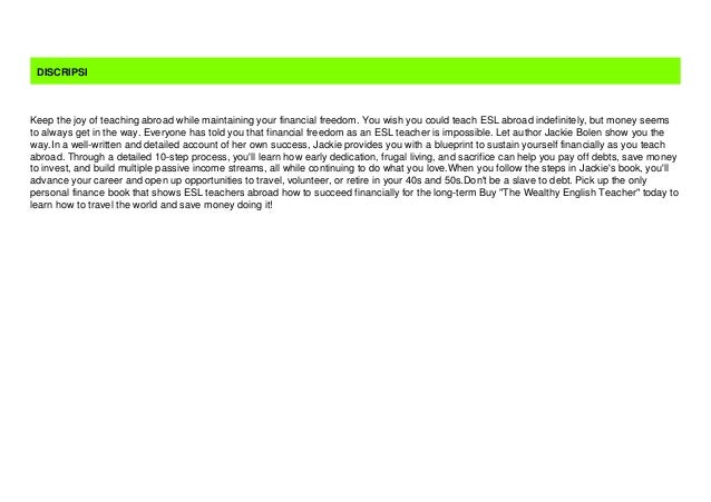 Most Wished The Wealthy English Teacher Teach Travel And Secure Y