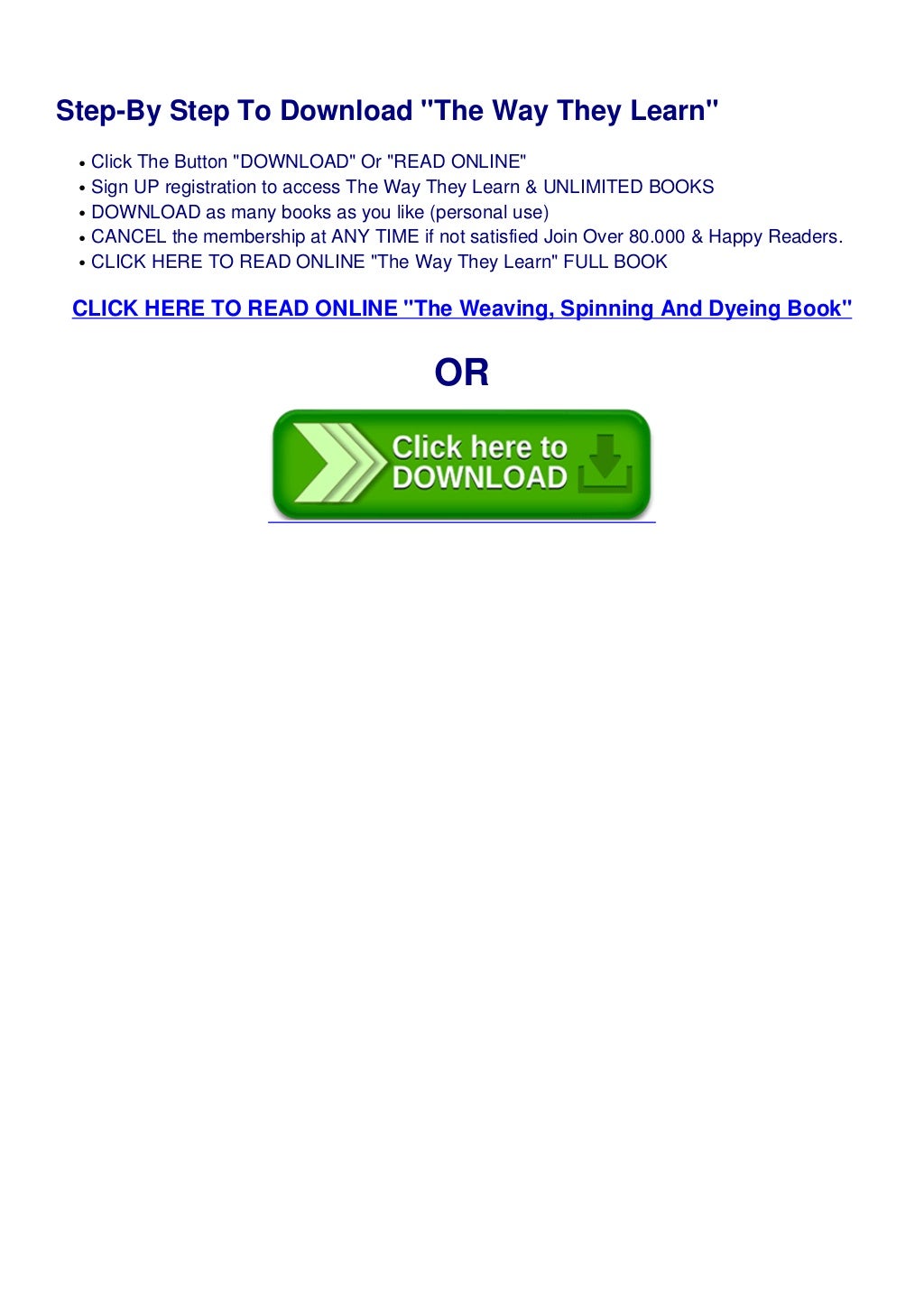 The Weaving, Spinning And Dyeing Book