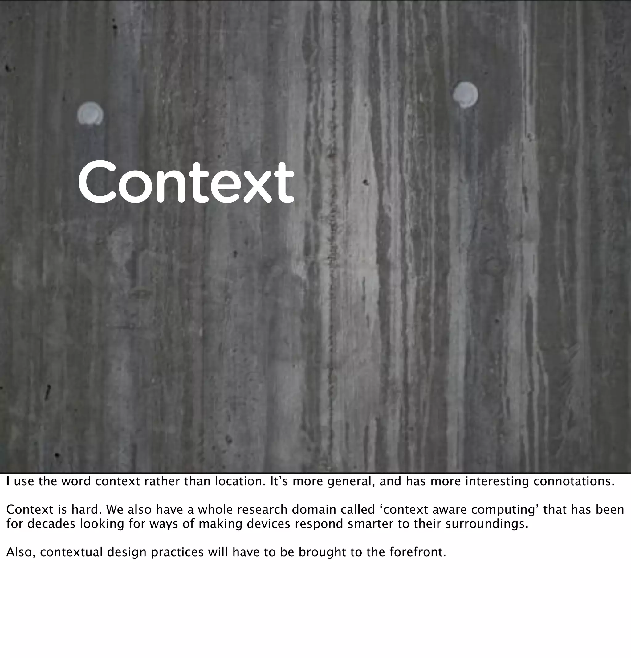 The web in the world