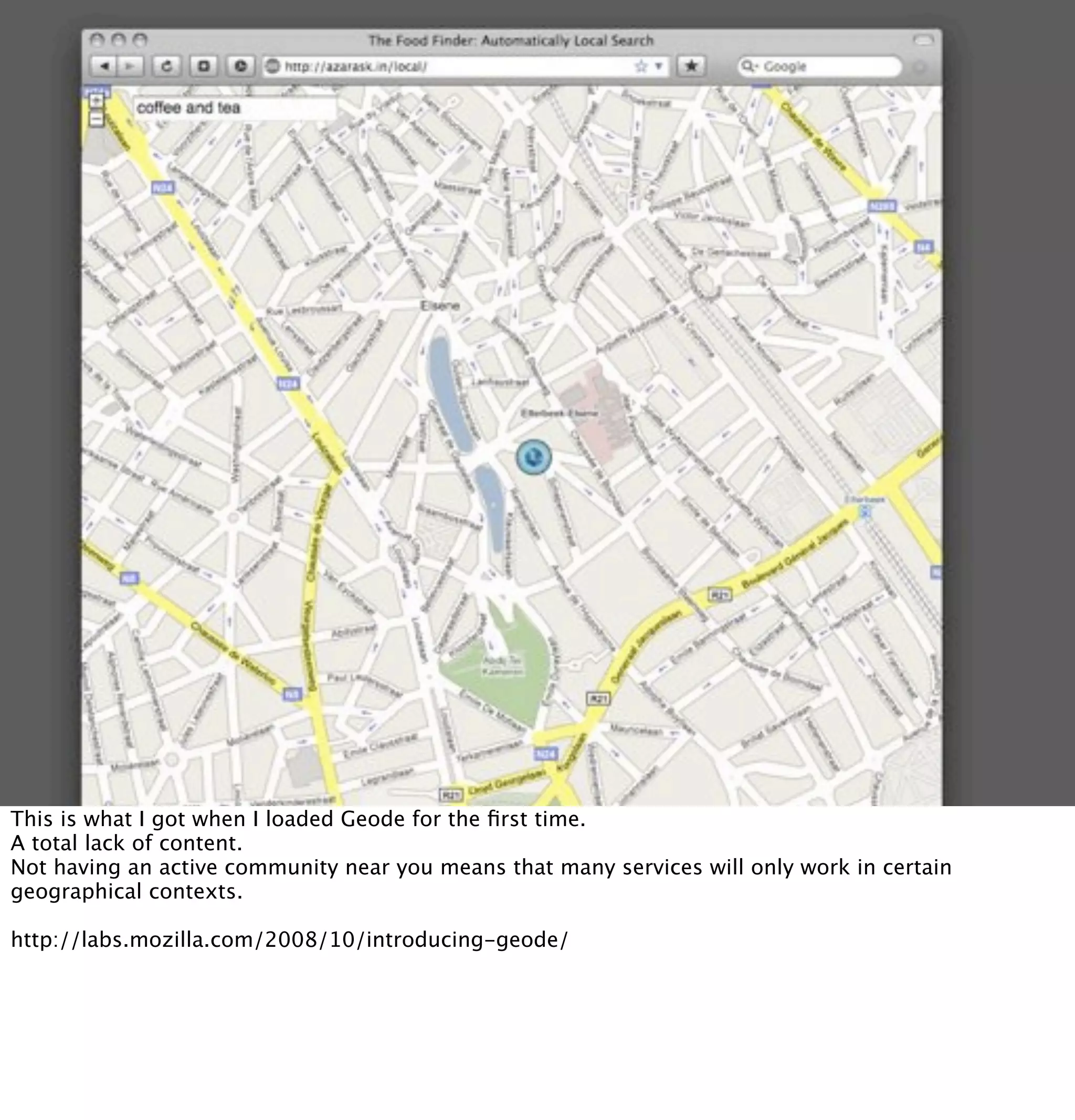 The web in the world