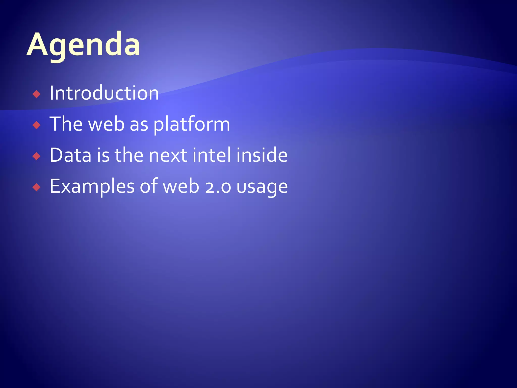 The web take two