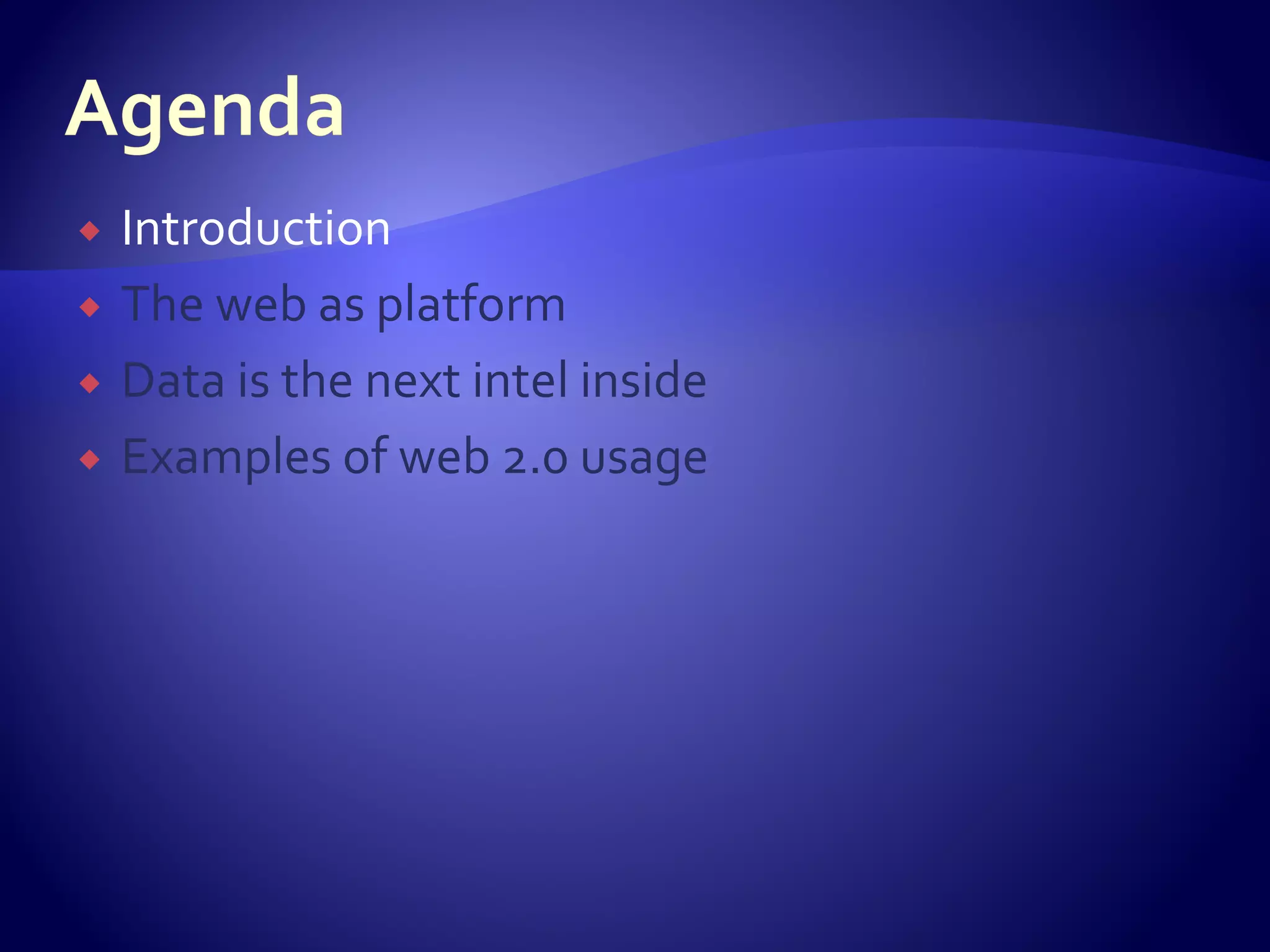 The web take two
