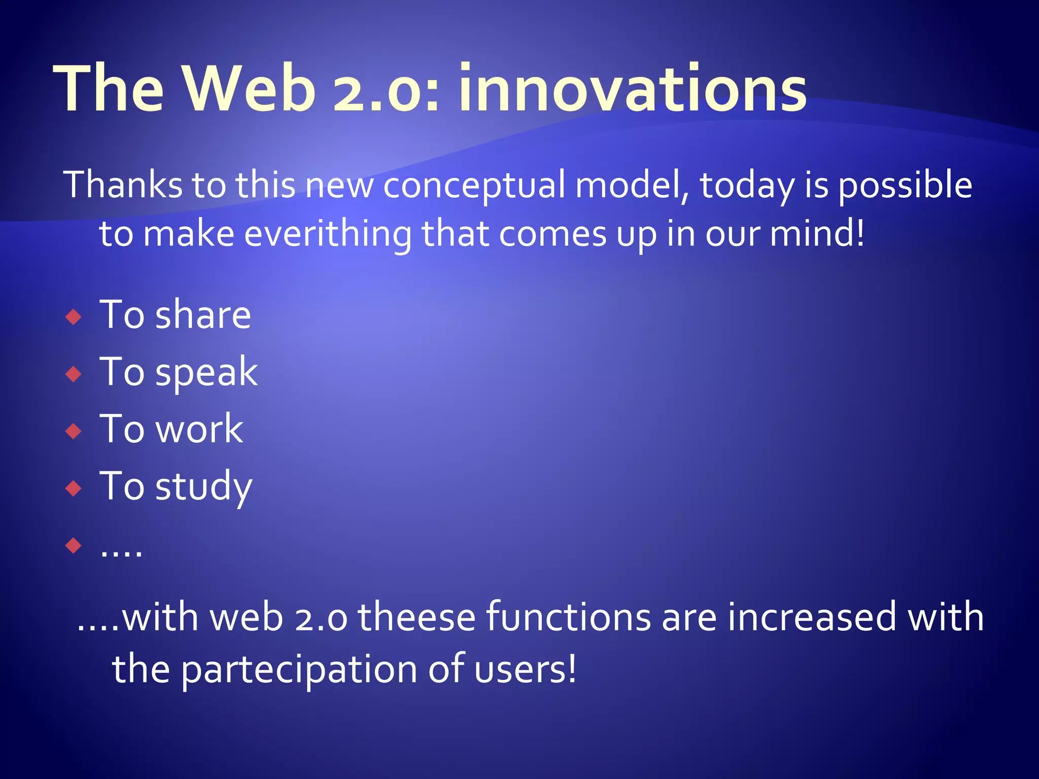 The web take two