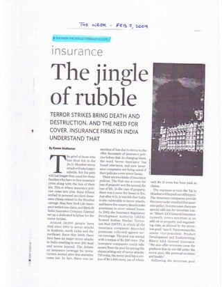 The Week Feb 7, 2009 The Jingle Of Rubble