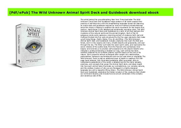 Pdf Epub The Wild Unknown Animal Spirit Deck And Guidebook Download Pdf Epub The Wild Unknown Animal Spirit Deck And Guidebook Download