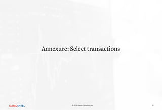 Annexure: Select transactions
31© 2018 Damo Consulting Inc.
 