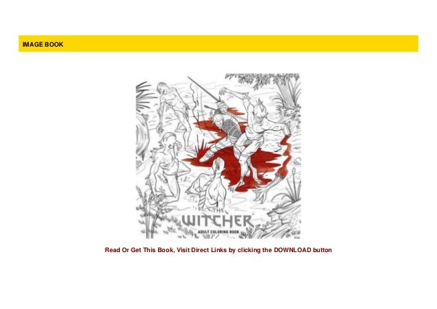 Download F R E E The Witcher Adult Coloring Book For Kindle