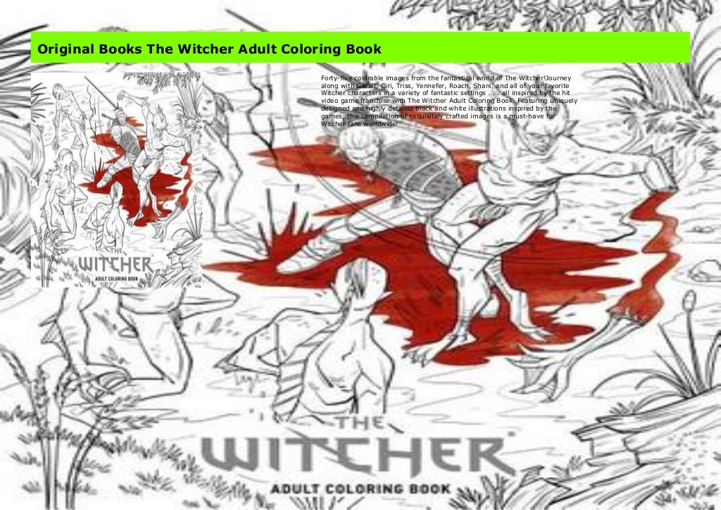Download Original Books The Witcher Adult Coloring Book