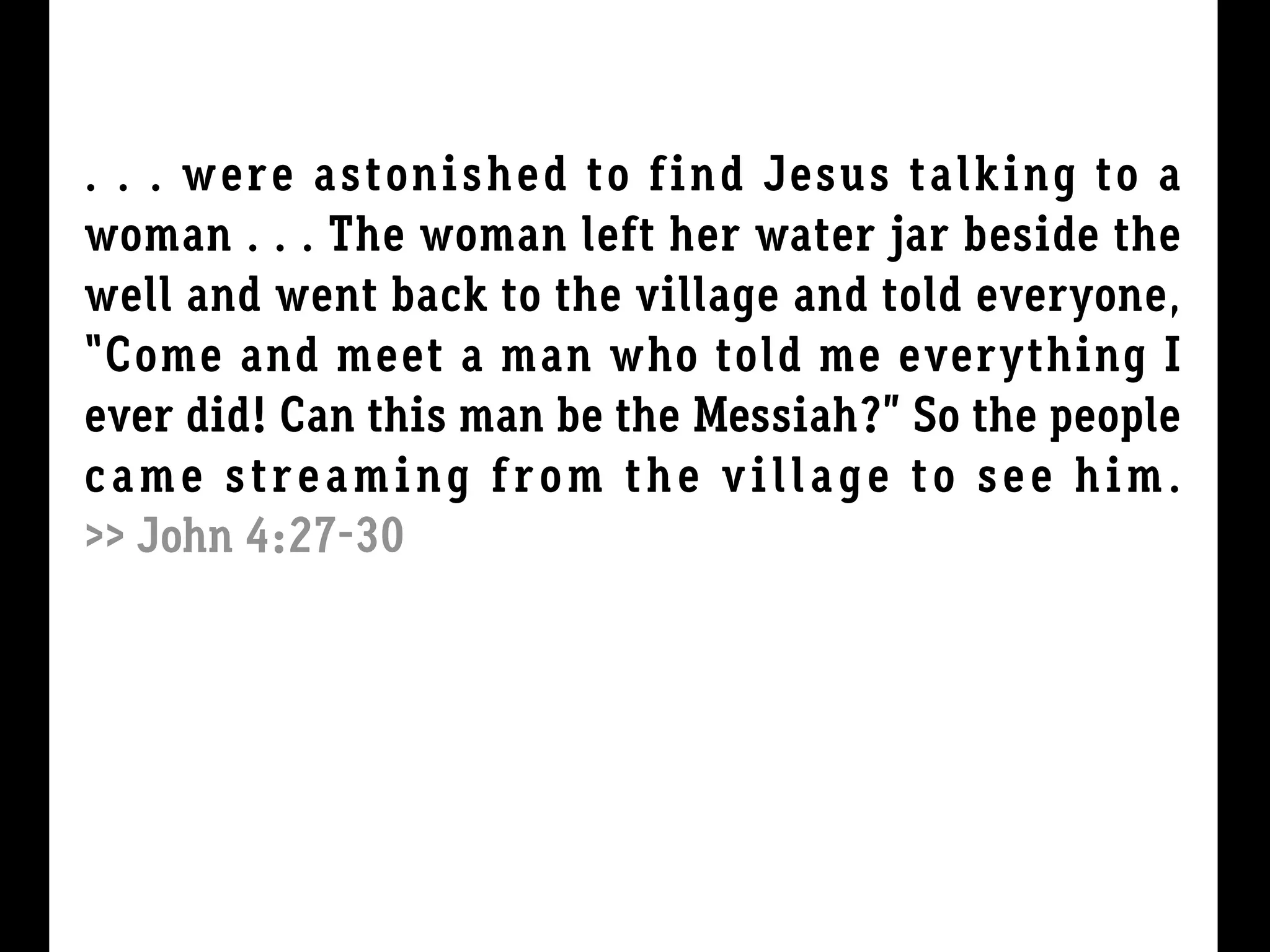 The Woman at the Well