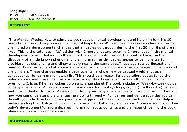 the wonder weeks kindle