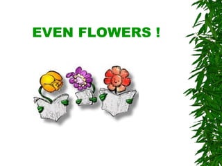 EVEN FLOWERS ! 