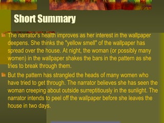 SOLUTION: The yellow wallpaper litchart - Studypool