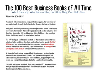 The 100 best business books of all time