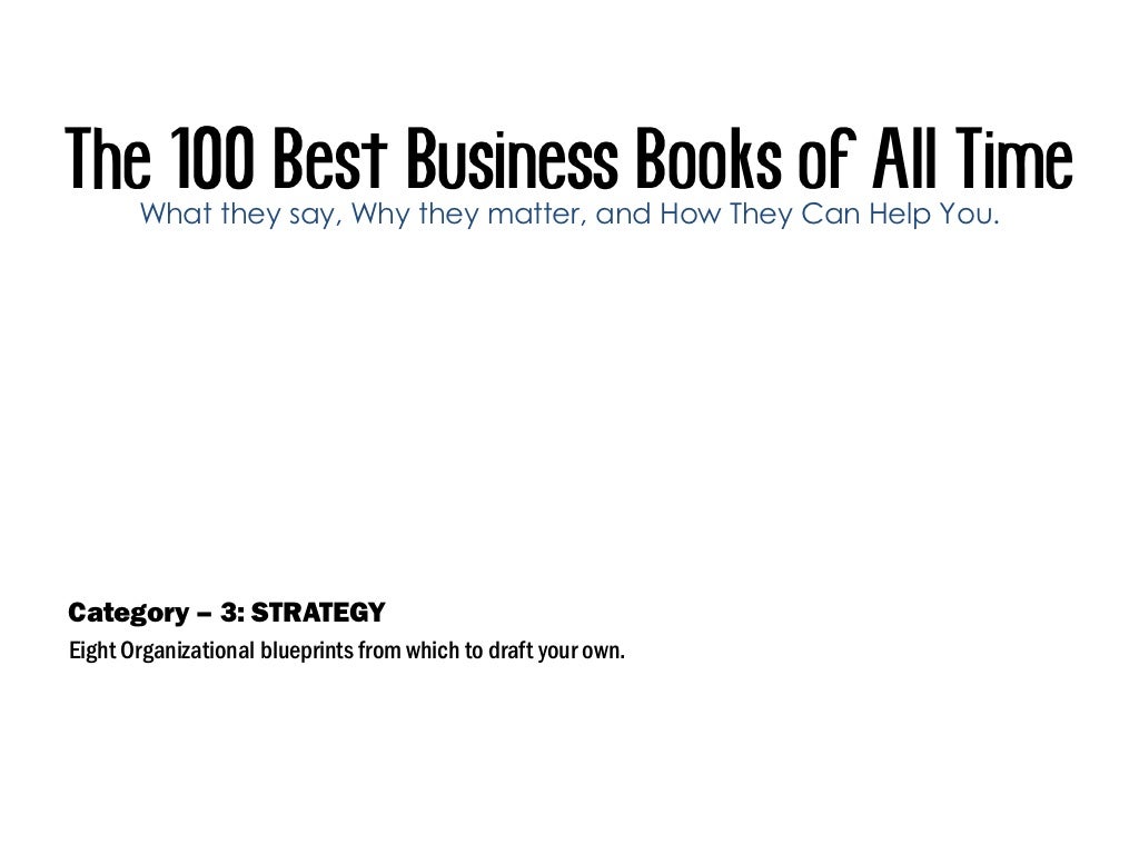 The 100 Best Business Books Of All Time