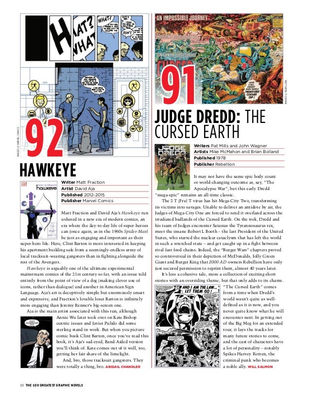 The 100 greatest graphic novels of all time