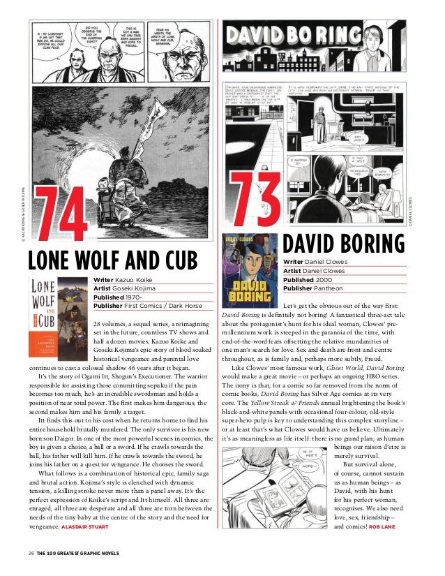 The 100 greatest graphic novels of all time