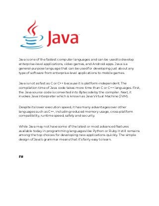 The 10 Fastest Programming Languages in 2022.pdf image.