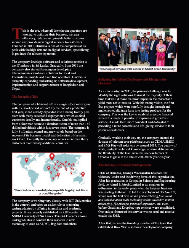 "The 10 Most Admired Companies in Sri Lanka 2018"