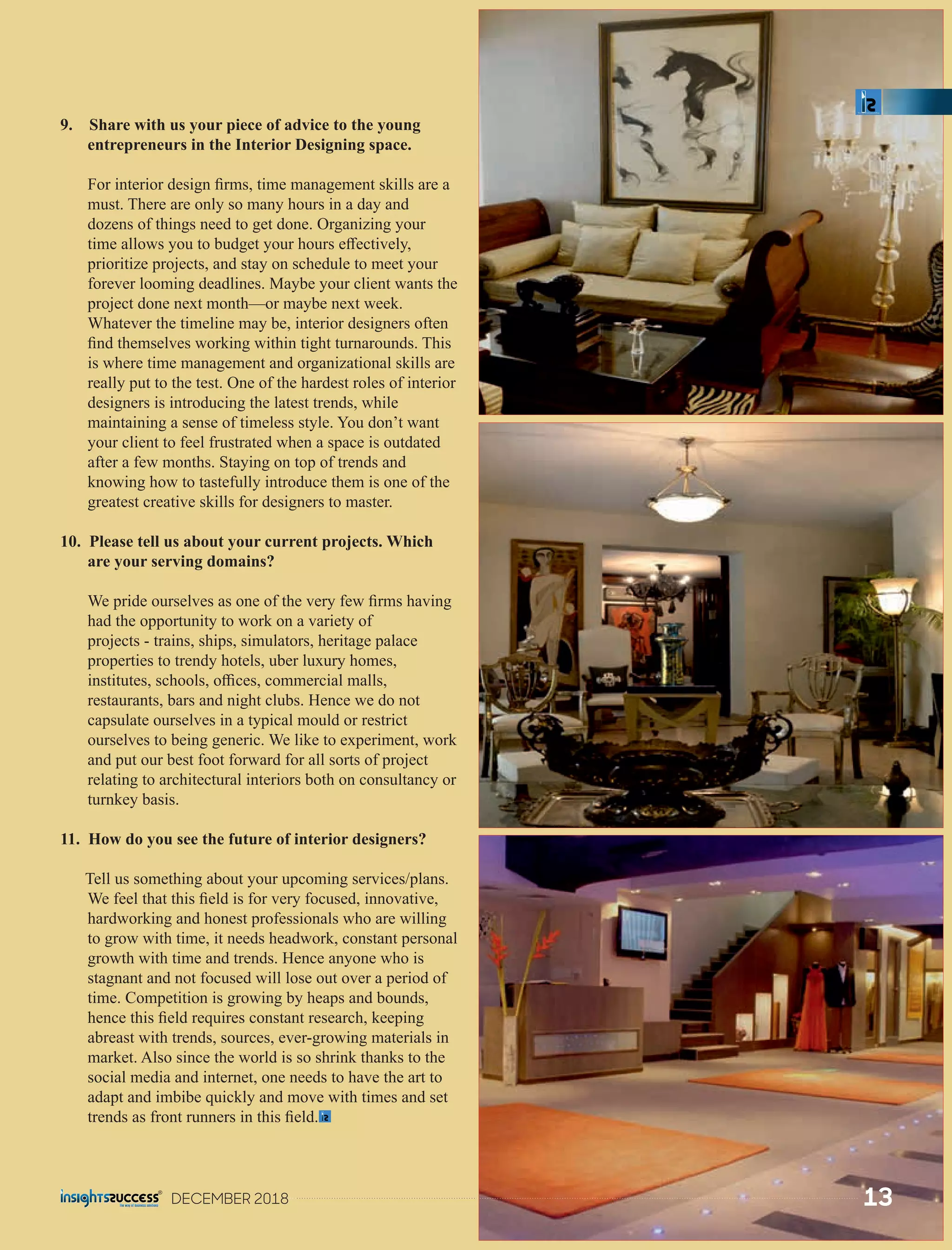 The 10 Most Creative Interior Designers to Watch | PDF