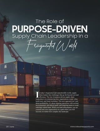 The 10 Most Impactful Supply Chain Leaders to Watch in 2025. | PDF