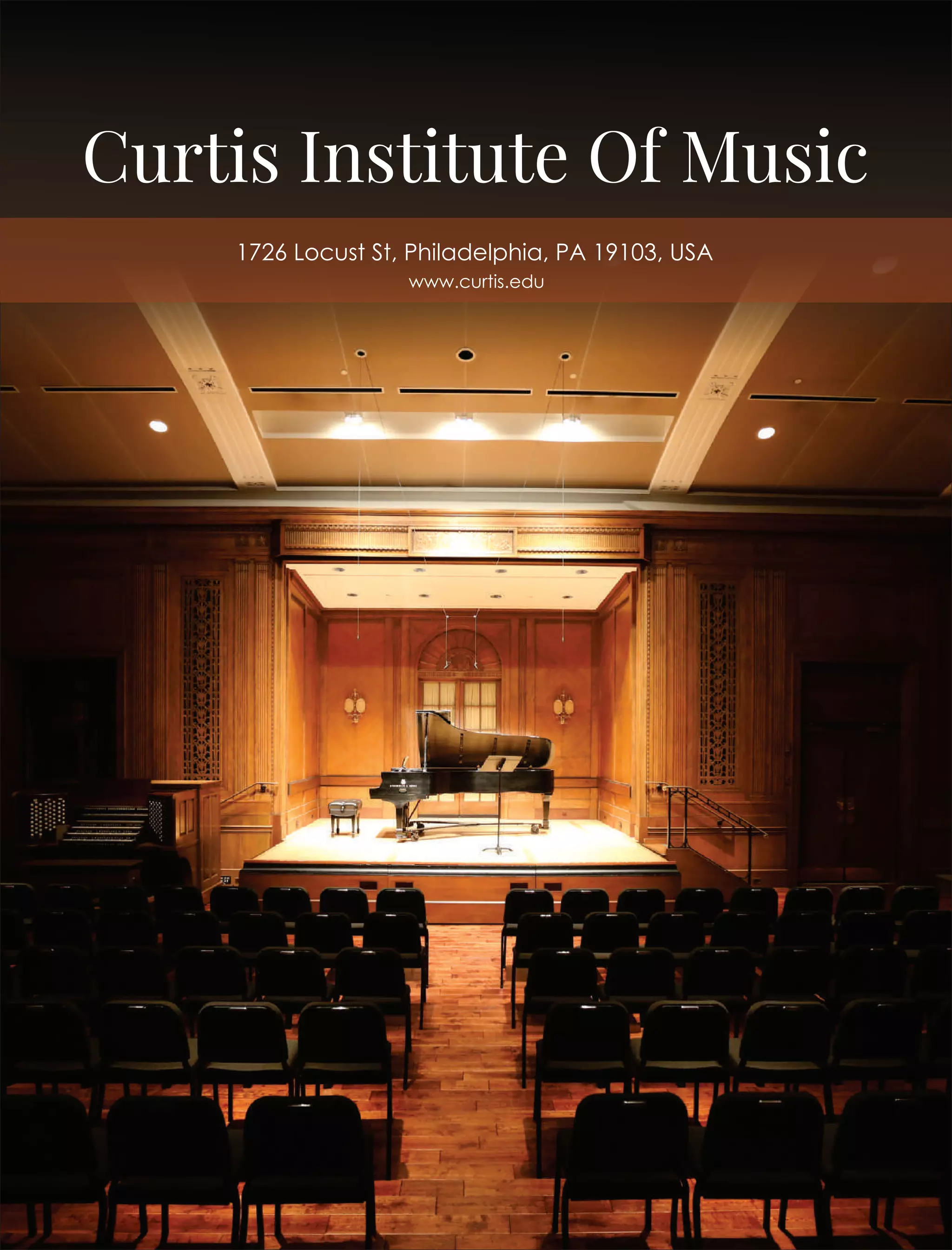 Curtis Institute Of Music
1726 Locust St, Philadelphia, PA 19103, USA
www.curtis.edu
 