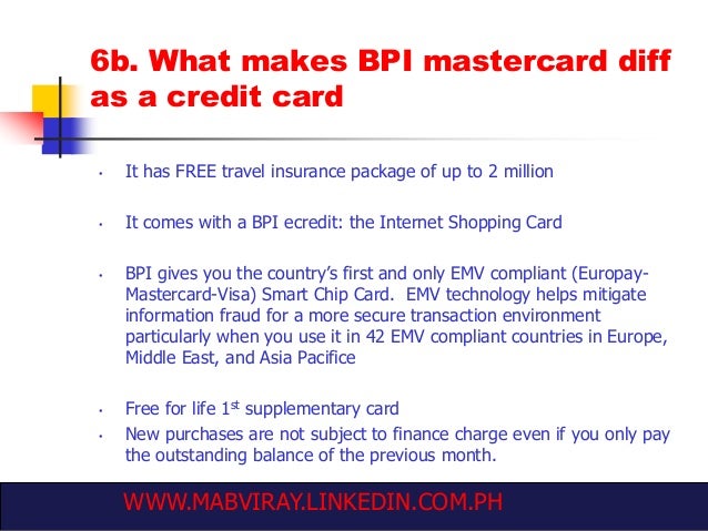 bpi mastercard travel insurance