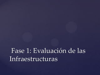 Fase 1: Evaluación de las Infraestructuras  