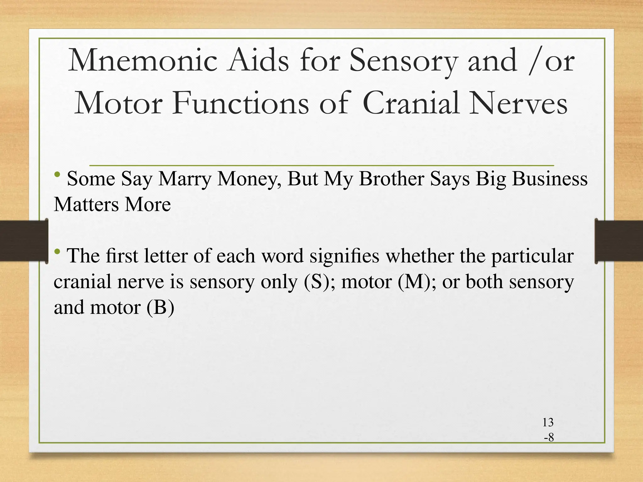 The 12 cranial nerves in the human brain | PPTX