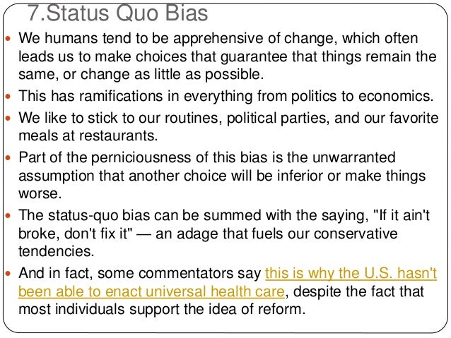 The 12 cognitive biases that prevent you from