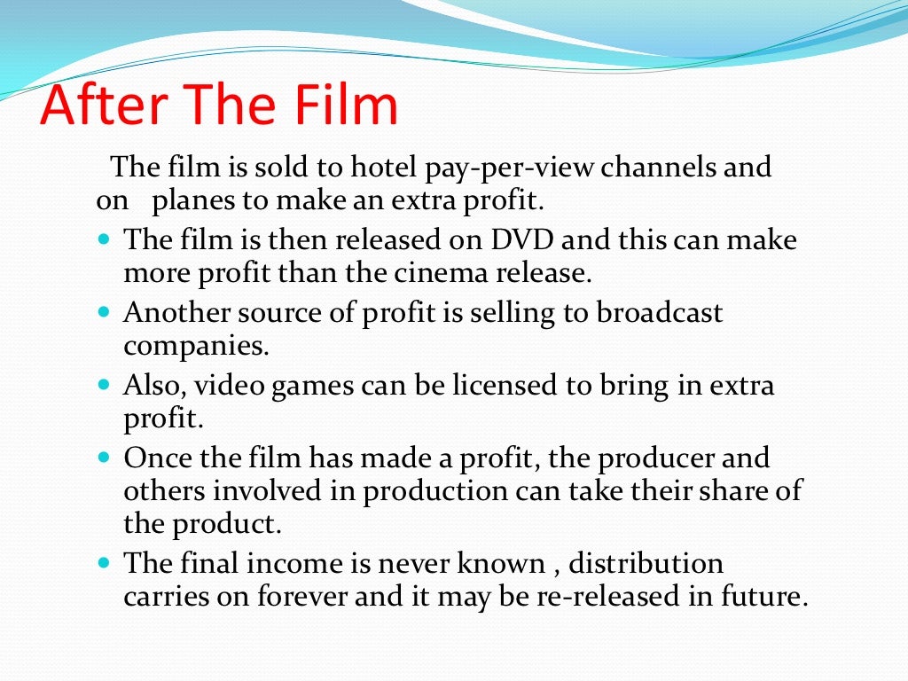 The 12 steps of film making