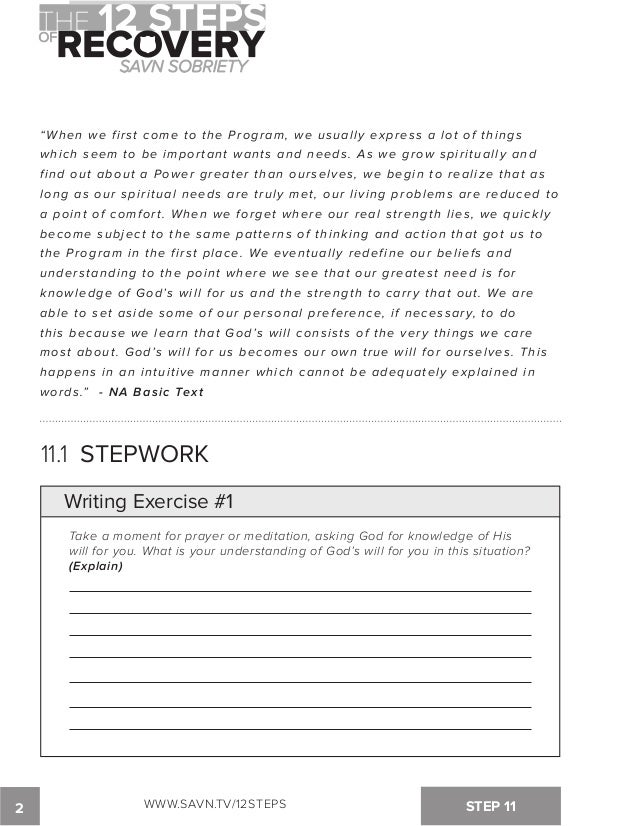 Free Printable Na 12 Step Worksheets Free Printable Na 12 Step Worksheets