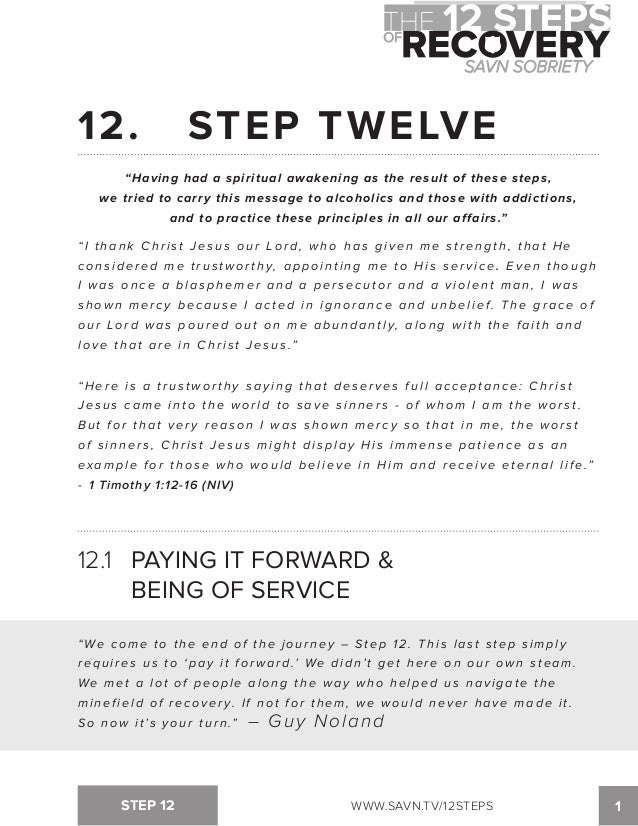 The 12 Steps Of Recovery Savn Sobriety Workbook The 12 Steps Of Recovery Savn Sobriety Workbook