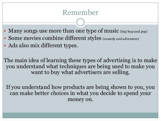 The 12 types of advertising - types 1 & 2