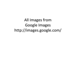 All Images from Google Images  http://images.google.com/  