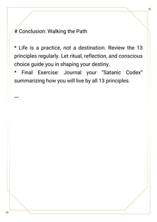 The 13 satanic codes for Self Power and Sovereignty | PDF