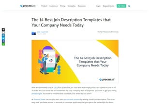 The 14 Best Job Description Templates that Your Company Needs Today 
