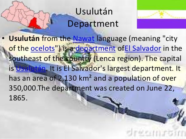 The 14 departments of el salvador
