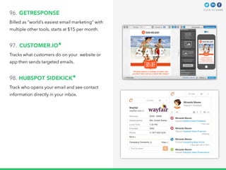 The 150 Most Powerful Marketing & Sales Tools | PDF