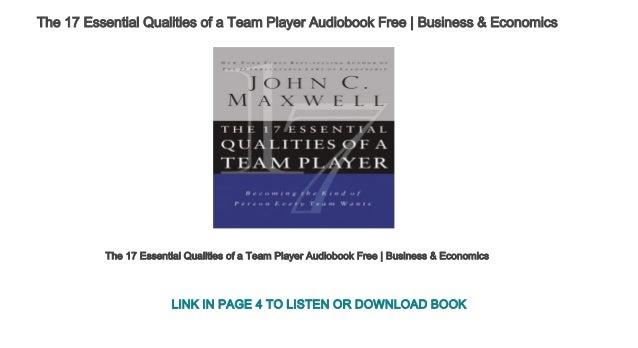 The 17 Essential Qualities of a Team Player Audiobook Free Business…