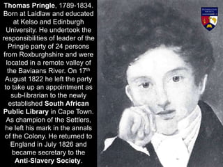Springbgle Borb The 1820 Settlers | PPTX