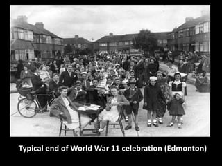 Typical end of World War 11 celebration (Edmonton) 
 