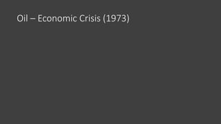 Oil – Economic Crisis (1973)
 